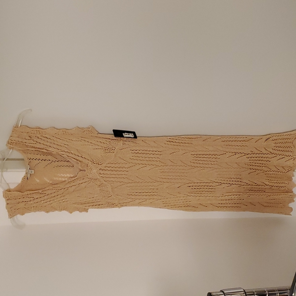 Guess Crochet Dress Blush /Neutral Pink L